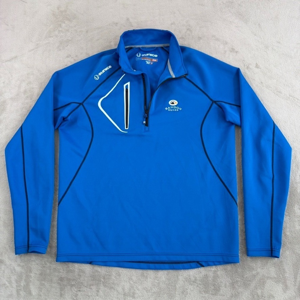 Bandon Dunes Golf Resort x Sunice Super Lite FX 1/4 Zip Pullover Blue Men Large